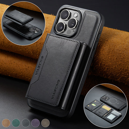 Card-inserting Wireless Leather-filled Mobile Phone Protective Cover
