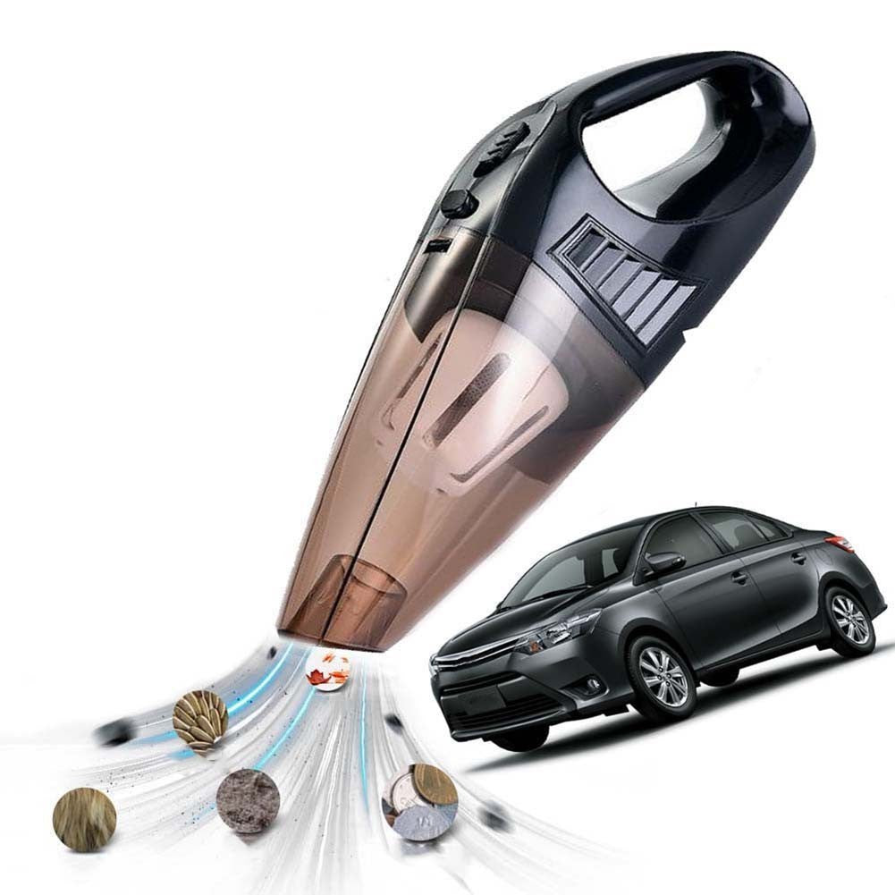 Lightweight Vacuum Cleaner Mini Portable W Nozzle 100w Wet Dry Wired Black