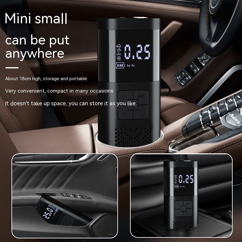 portable electric air compressor or tire inflator