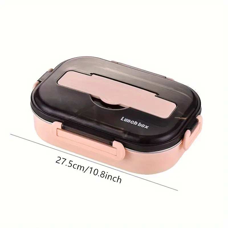 Stainless Steel Bowl Lunch Box Plastic Plate Microwaveable Heating