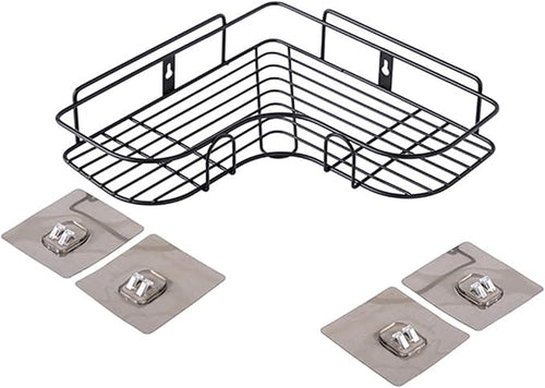 Bathroom Shelf Corner Frame Shower Wrought Iron Kitchen Accessories Storage Rack Holder Bathroom Shelves Bathroom Equipment