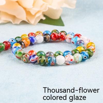 Mixed Color Bouquet Mille-fleurs Colored Glaze Single Flower Colored Glaze Micro Glass Bead