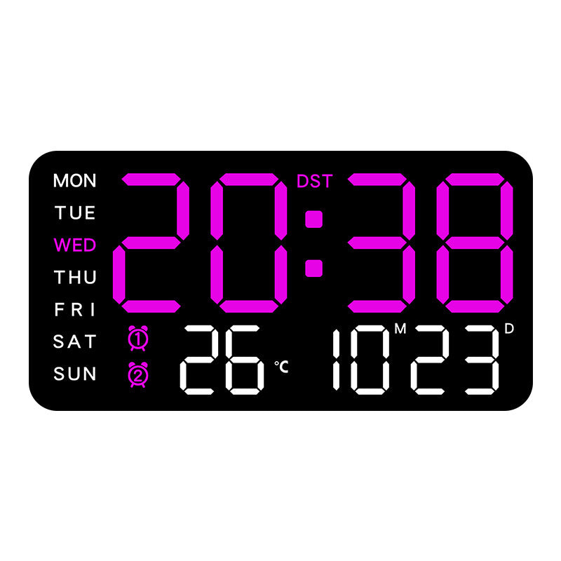Simple Digital Clock Display Living Room