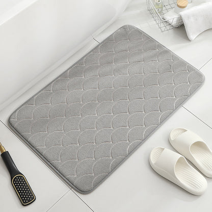 Modern Minimalist Sponge Bathroom Door Non-slip Absorbent Home Ground Mat