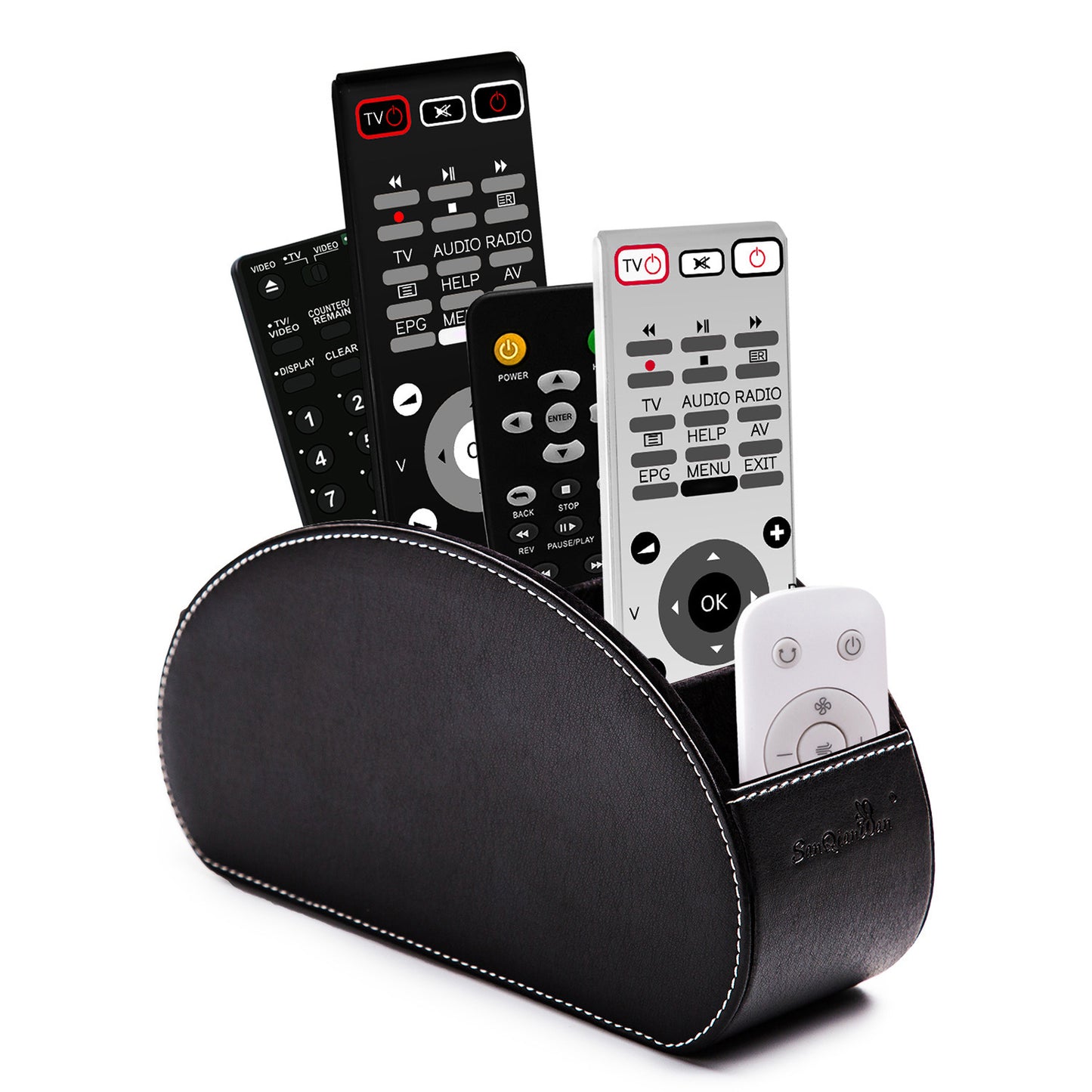 Household Supplies Remote Control Storage Box Of Leather