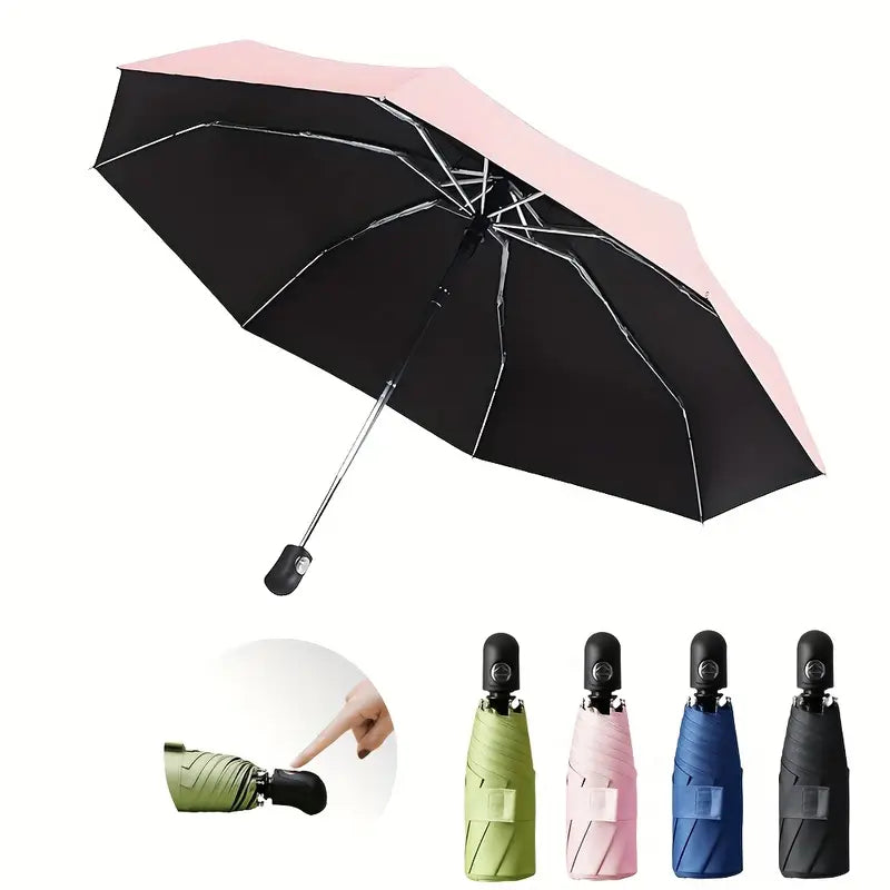 Women's Five-Fold Umbrella, Rain Or Shine, Automatic Umbrella