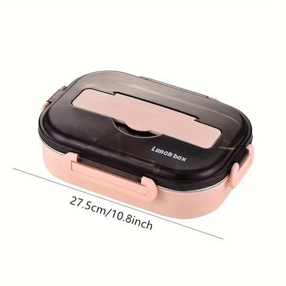 Stainless Steel Bowl Lunch Box Plastic Plate Microwaveable Heating