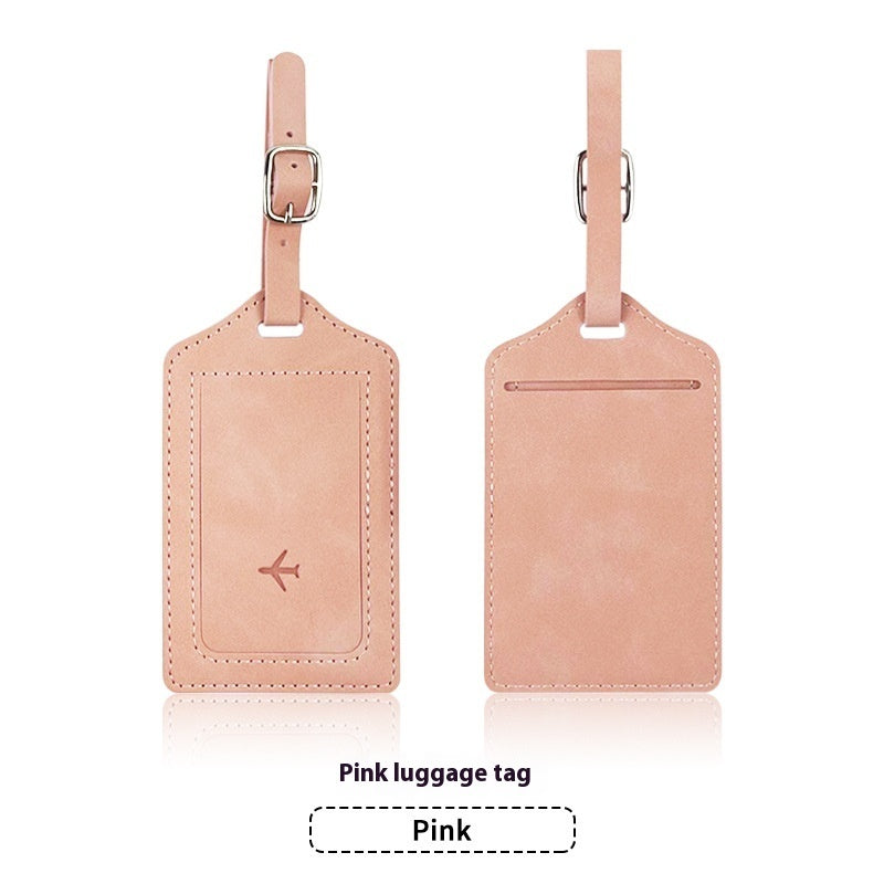 PU Leather Anti-magnetic Passport Holder Luggage Tag Suit