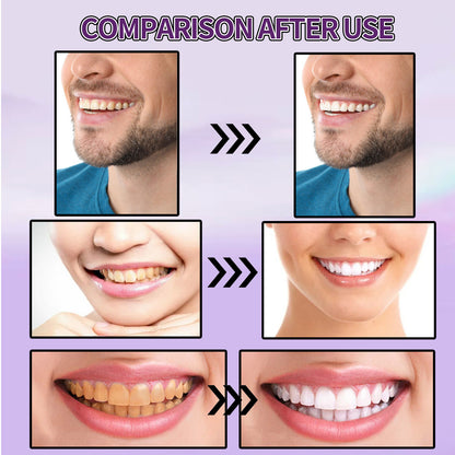 Purple Whitening Dental Powder Remove Residue