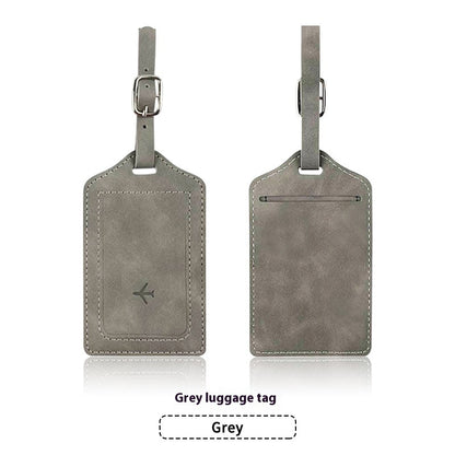 PU Leather Anti-magnetic Passport Holder Luggage Tag Suit