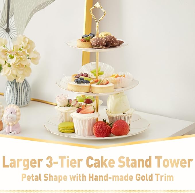 European-style Three-tier Cake Tray Dessert Tray
