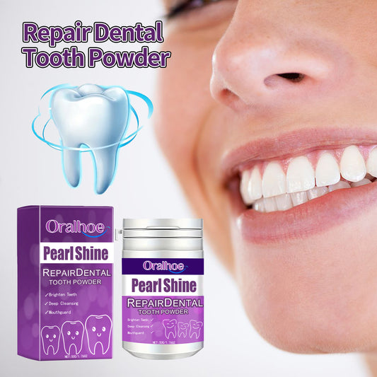 Purple Whitening Dental Powder Remove Residue