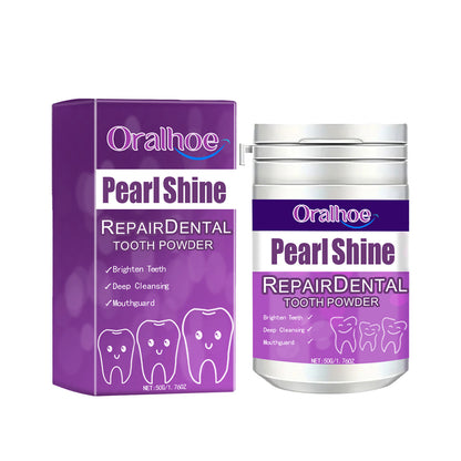 Purple Whitening Dental Powder Remove Residue