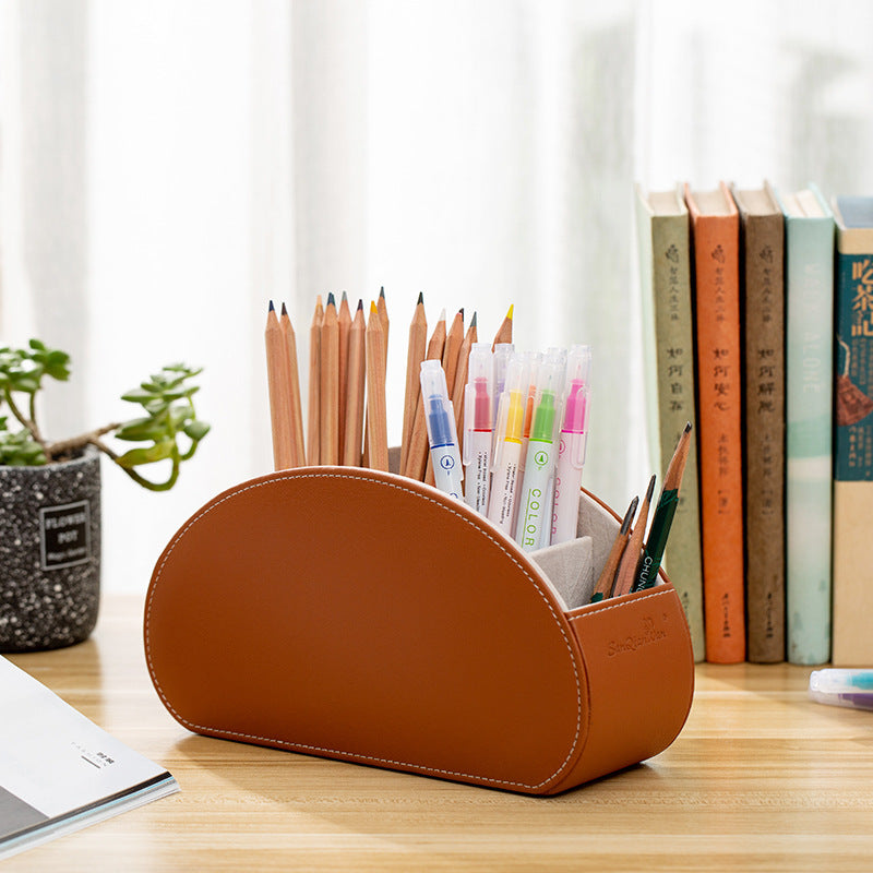 Household Supplies Remote Control Storage Box Of Leather