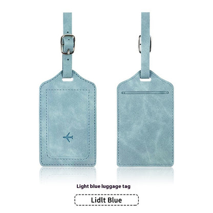 PU Leather Anti-magnetic Passport Holder Luggage Tag Suit
