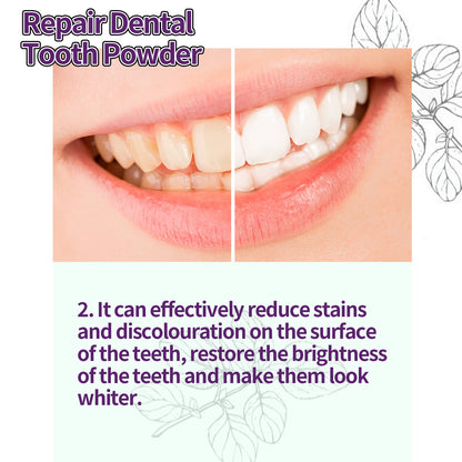 Purple Whitening Dental Powder Remove Residue