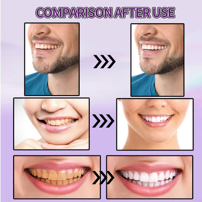 Purple Whitening Dental Powder Remove Residue