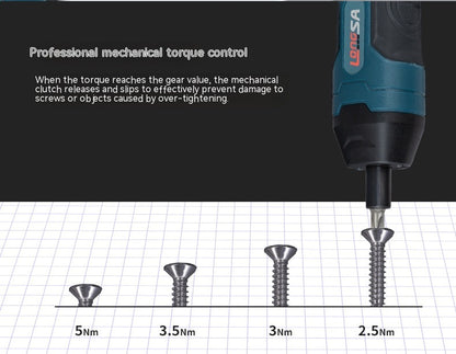 Torque Adjustment Straight Handle 36V Electric Screwdriver Small
