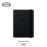 Black Strap Passport Cover