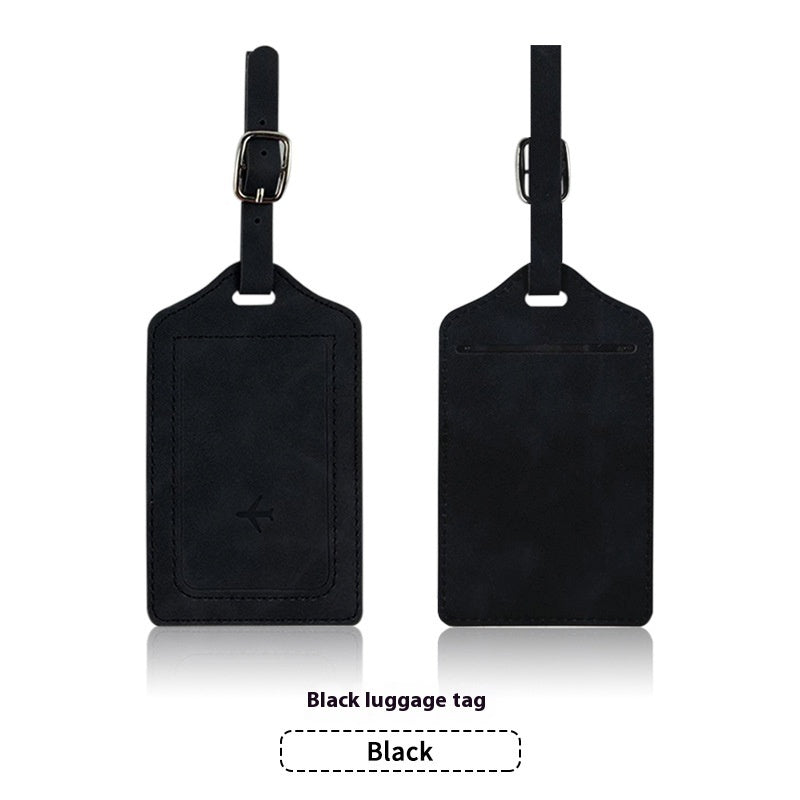 PU Leather Anti-magnetic Passport Holder Luggage Tag Suit